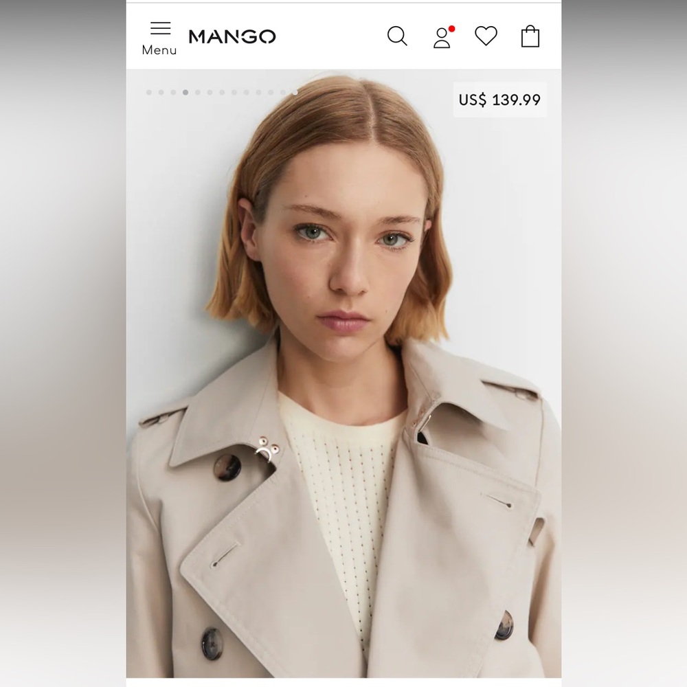 Mango Beige Trench Coat - Picture 5 of 16